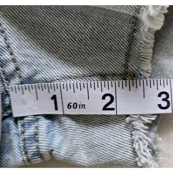 Desigual Pink Black Embroidered Design Jean‎ Shorts Women's Sz 4 Boho Hippie NWT - Picture 6 of 9